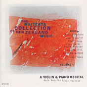 CD cover of A Violin and Piano Recital